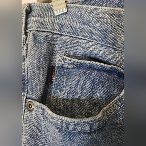 Chic Vintage High Rise Mom Blue Jeans Straight Leg Size 24W TALL - Picture 4 of 13